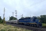 The 4109 in the CNJ colors pushes NJT Train # 1024 toward the last stop of Boonton Station